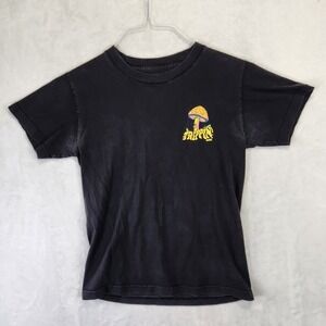 DGK Trippin Mushroom Graphic Tee Mens Small Black Short Sleeve Skater T-Shirt
